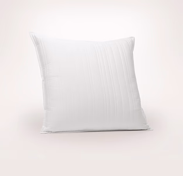 Signature Stripe Quilted Euro Sham in White