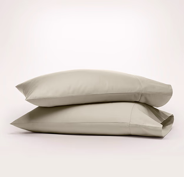 Signature Hemmed Pillowcase Set in Oak