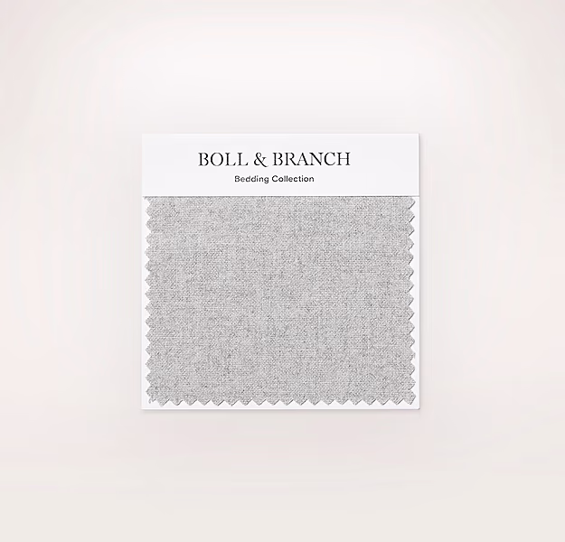 Flannel Fabric Swatch in Heathered Grey