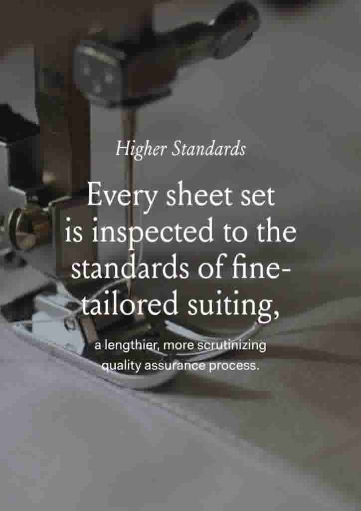 video background image - Sheet Set being sewn