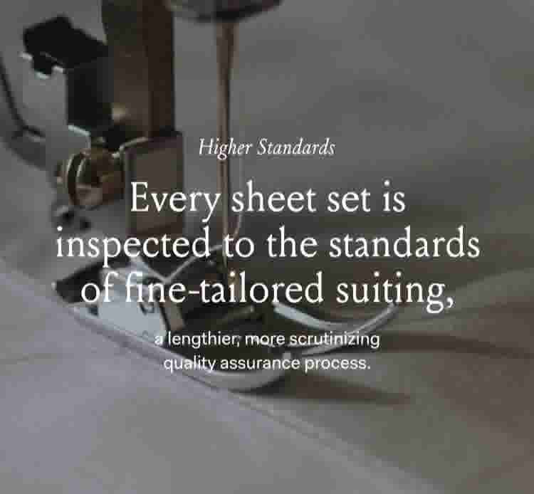 video background image - Sheet Set being sewn