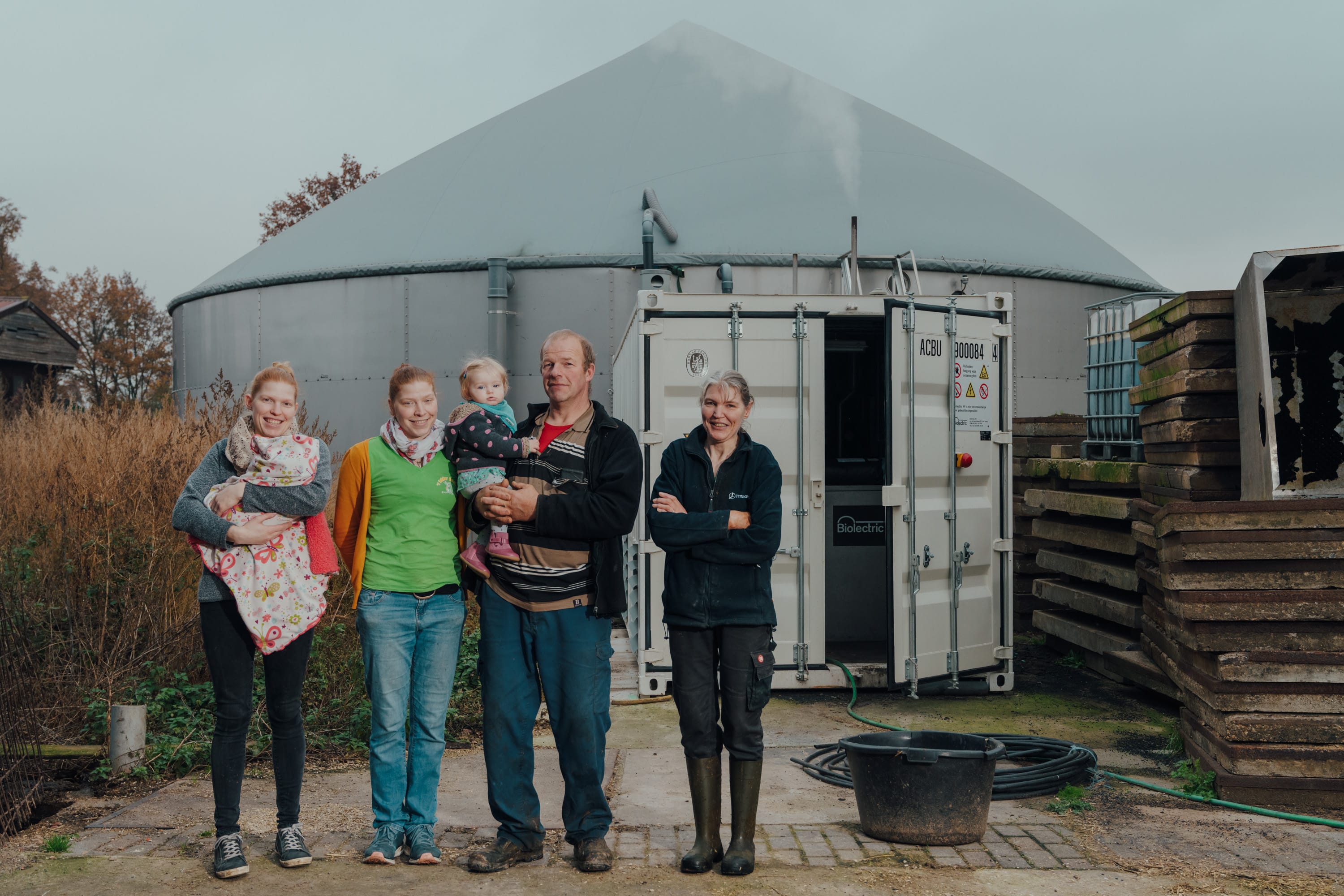 Paul, Karin, Jolien et Annelies