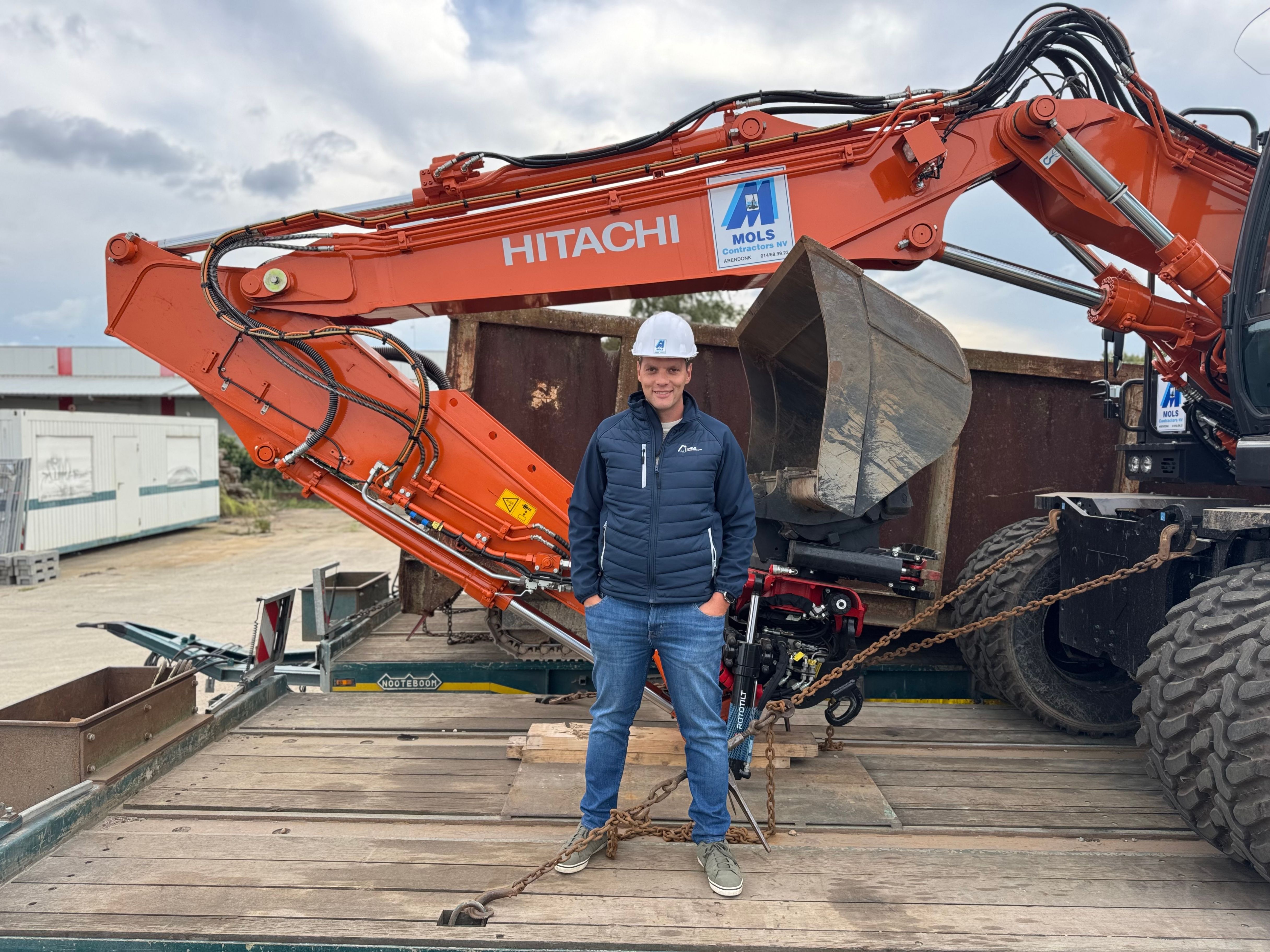David Mols op constructiesite