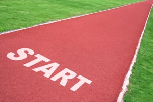 Track Starting Line
