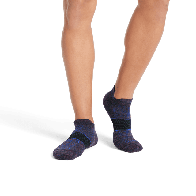 black-cobalt Men's Running Ankle Socks