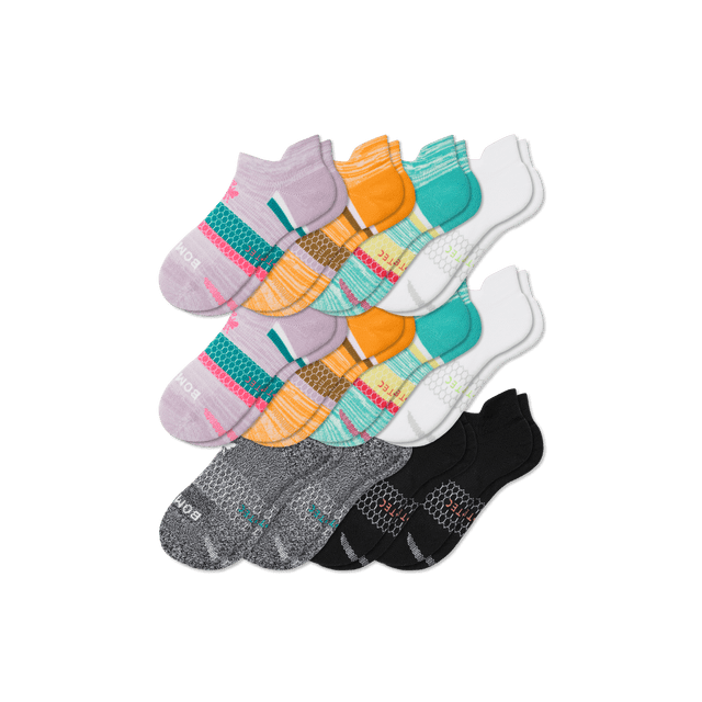 aqua-multi-mix Youth All-Purpose Performance Ankle Sock 12-Pack