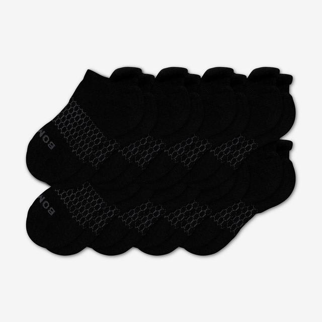 black Youth Solids Ankle Sock 8-Pack