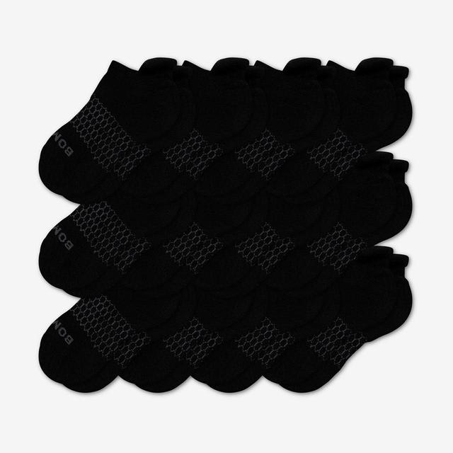 black Youth Ankle Sock 12-Pack