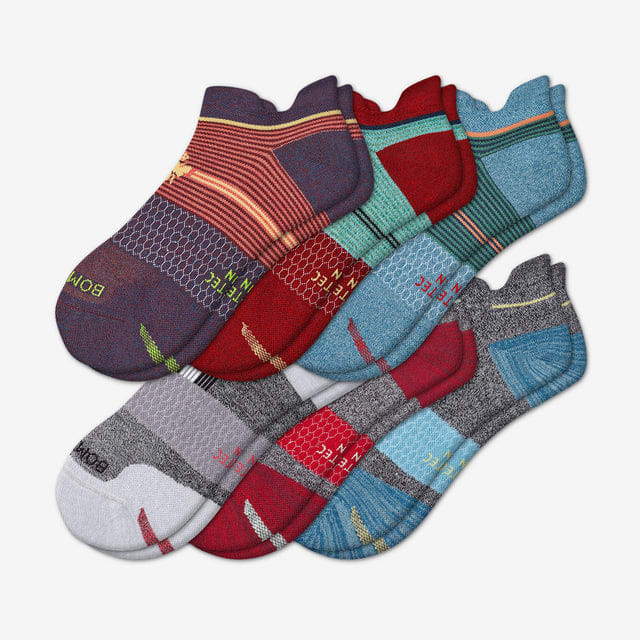 dusk-cranberry-mix Men's Performance Running Ankle Sock 6-Pack