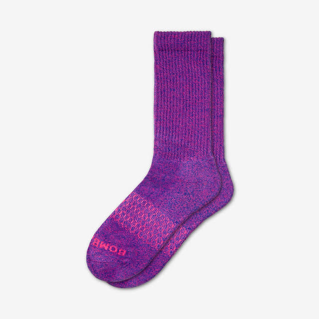 electric-purple Men's Marl Calf Socks