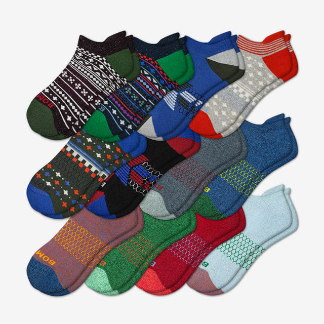 holiday-marls-mix Men's Ankle Sock 12-Pack