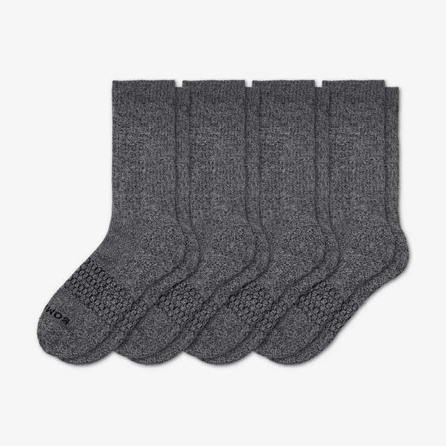 marled-charcoal Men's Marl Calf Sock 4-Pack