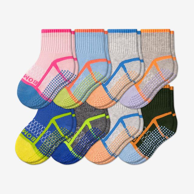 mix Toddler Gripper Calf Sock 8-Pack