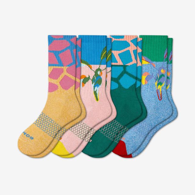 mixed Women's Wild Wear Calf Sock 4-Pack