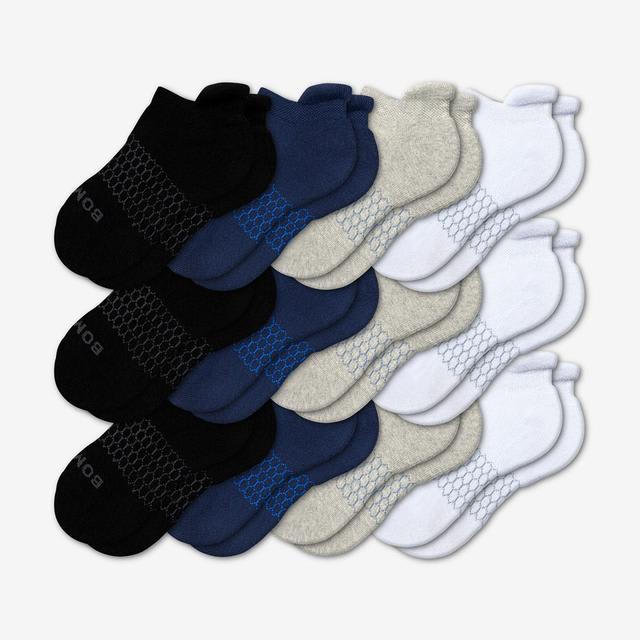 mixed-solids Youth Ankle Sock 12-Pack