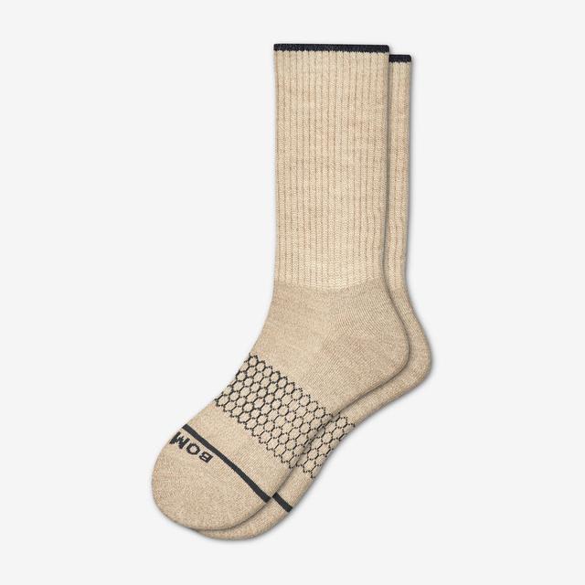 oatmeal Men's Merino Wool Calf Socks