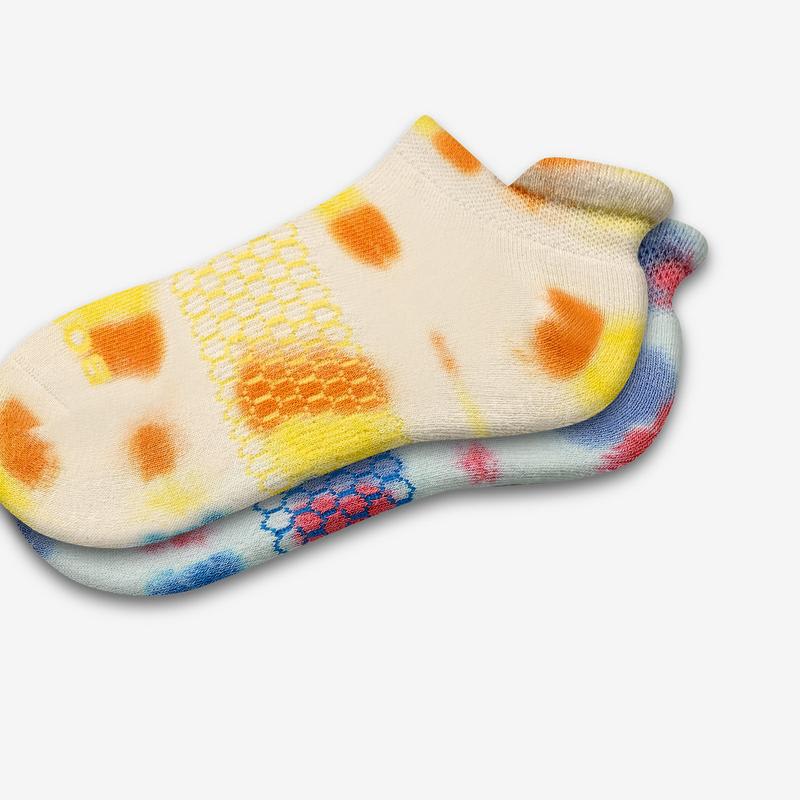 Women's Color Swatch Tie Dye Ankle Socks