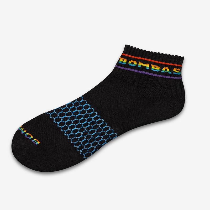 Double Rainbow Quarter Socks
