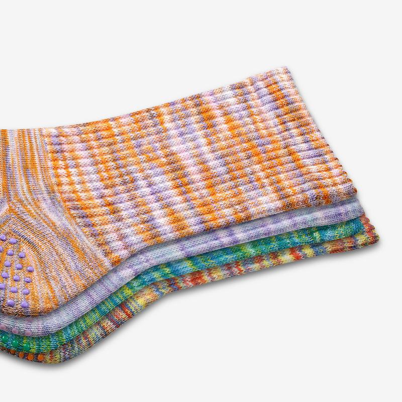 Youth Space Dye Gripper Calf Sock 4-Pack