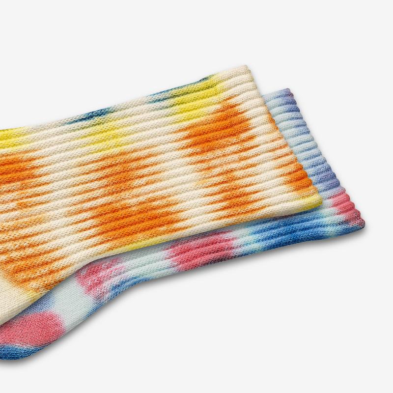 Youth Color Swatch Tie Dye Calf Sock 4-Pack
