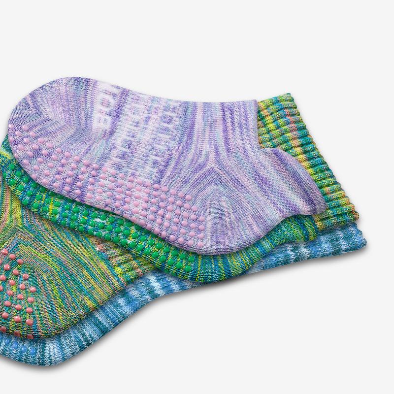 Youth Space Dye Gripper Calf & Ankle Sock 8-Pack