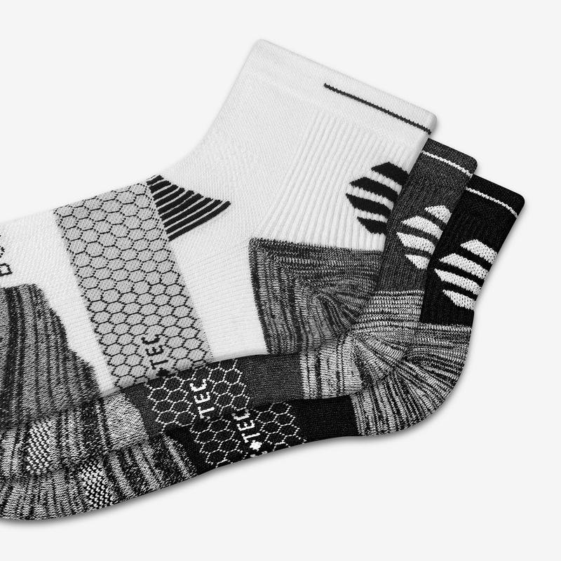Men's Performance Running Quarter Sock 6Pack Bombas