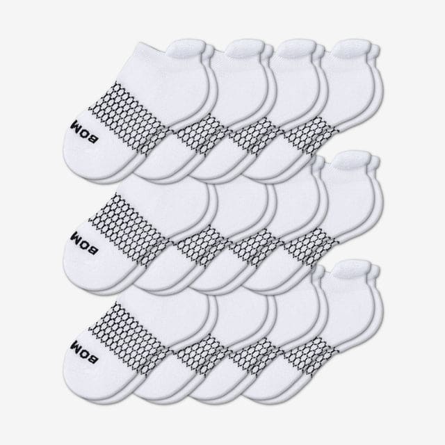 white-mix Youth Ankle Sock 12-Pack