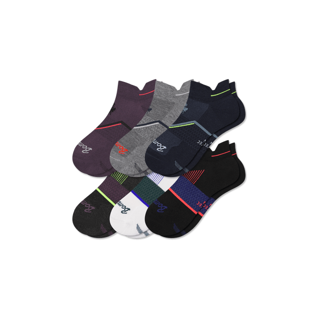 cosmic-bloom-mix Men's Running Ankle Sock 6-Pack