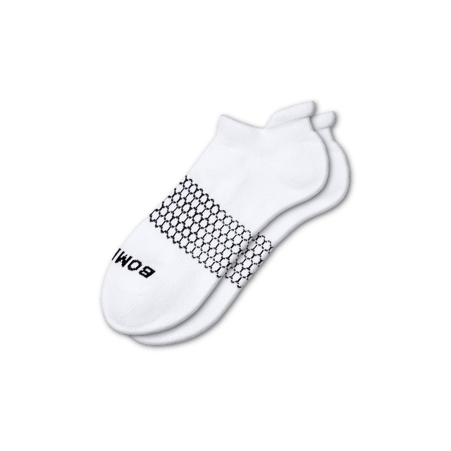 white Men's Solids Ankle Socks