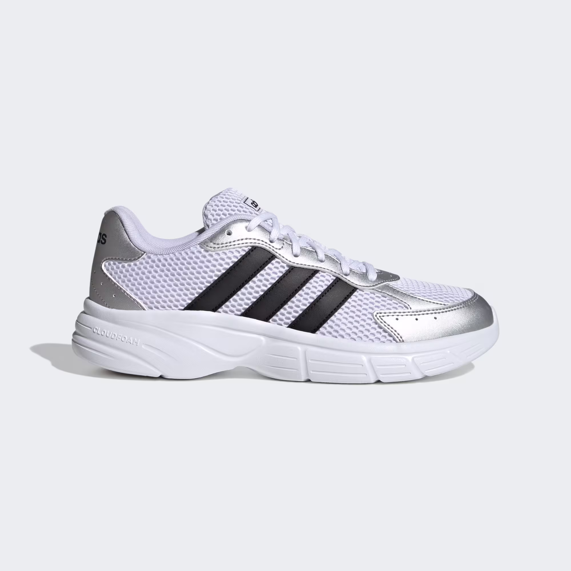 Cloud White / Core Black / Silver Metallic