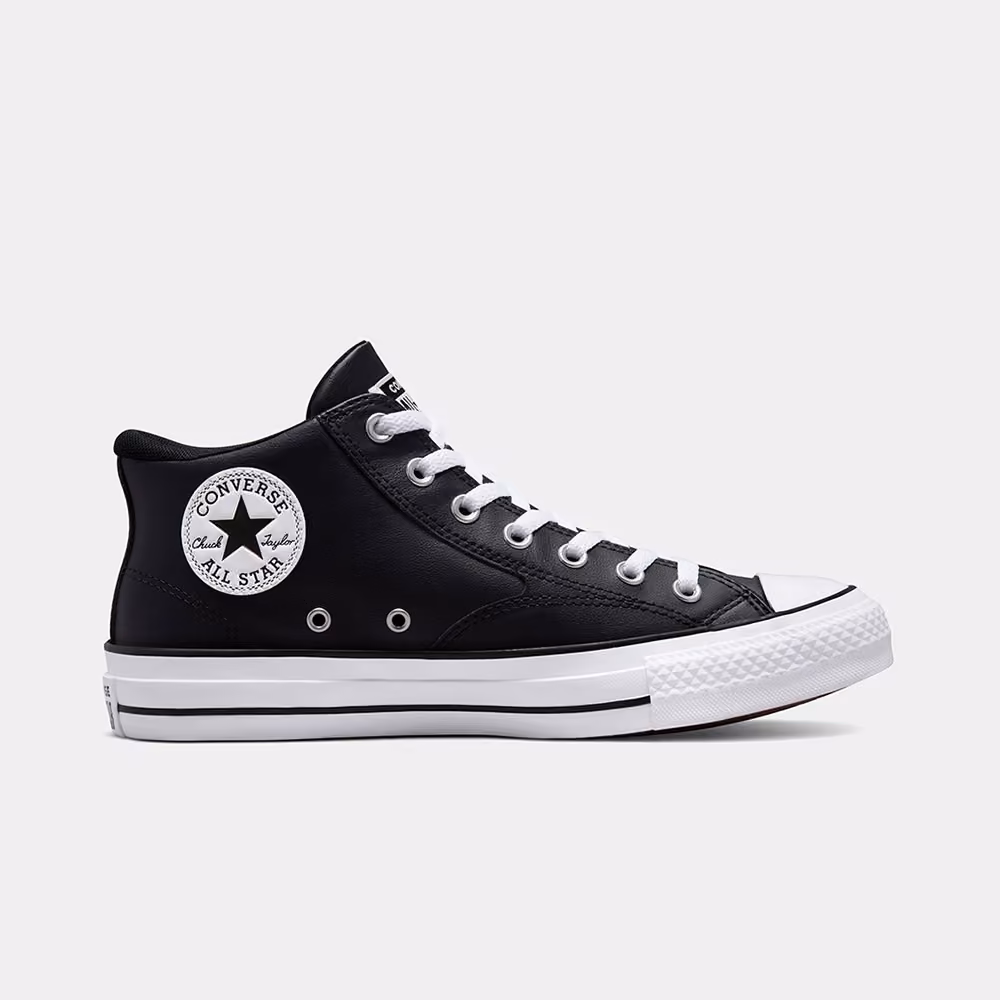 Faux Leather Black/White