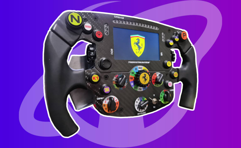 Thrustmaster Ferrari SF1000 Wheel Add-on Review featured image, showing the Wheel Add-on