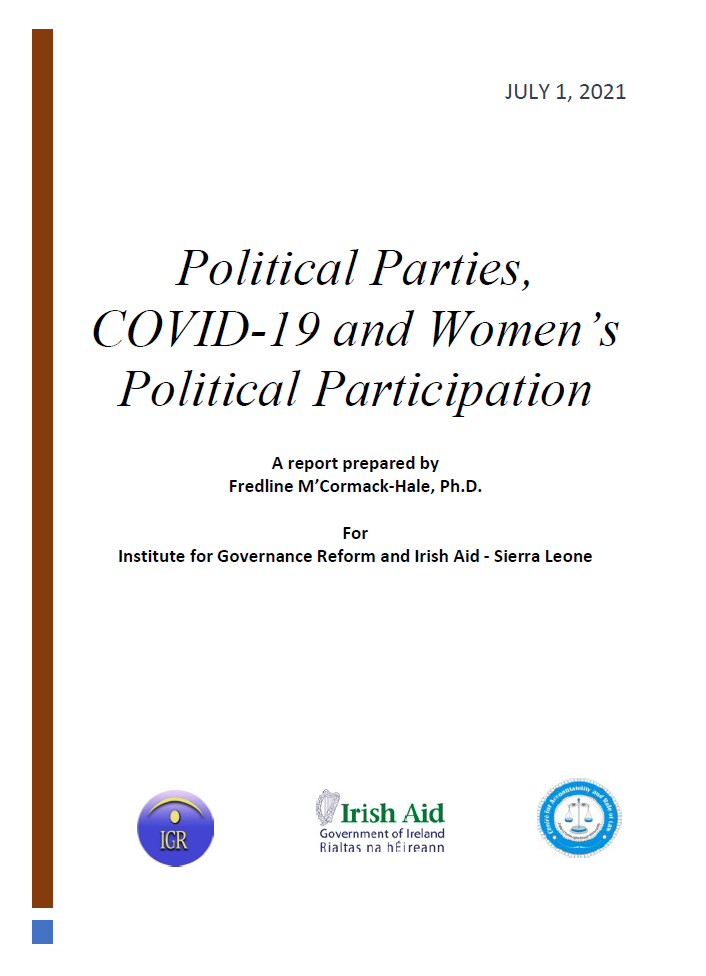 Political Parties, COVID-19 and Women’s Political Participation