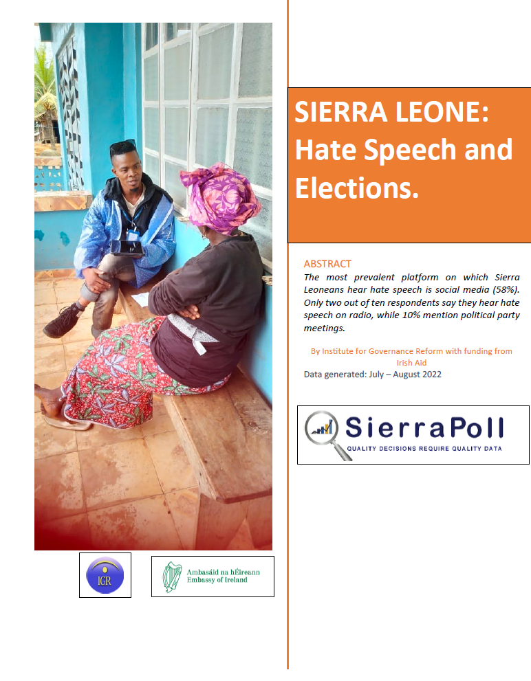 SIERRA LEONE: Hate Speech and Elections.