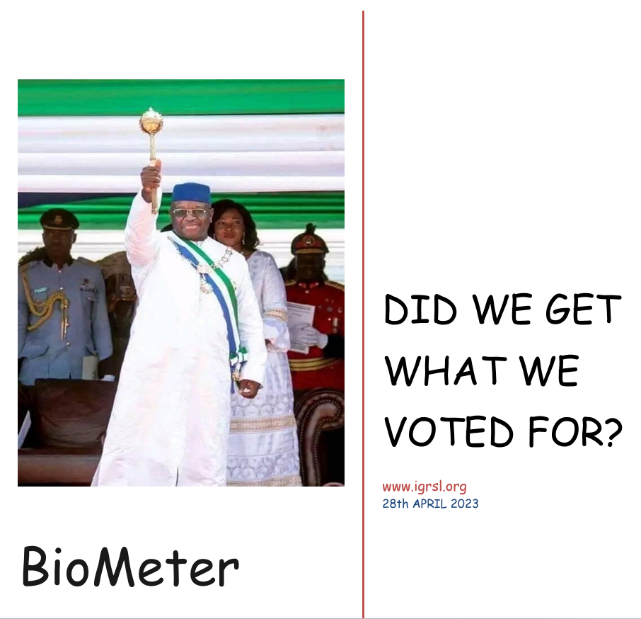 BIOMETER- Did we get what we voted for?