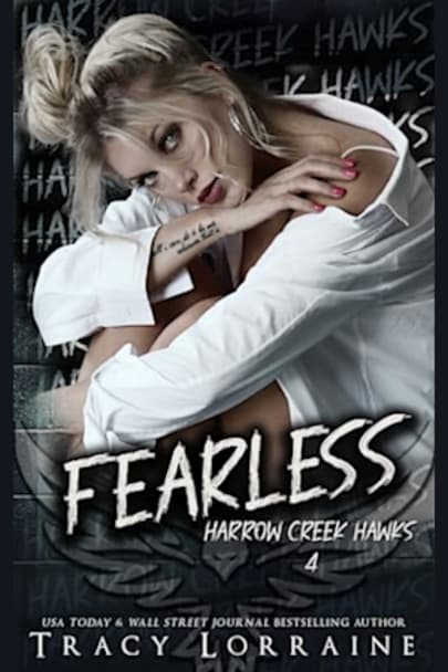 Book cover for Fearless: A Dark Captive Why Choose Romance (Harrow Creek Hawks Book 4) by Tracy Lorraine