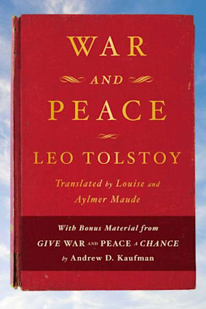 Book cover for War and Peace by Leo Tolstoy, Andrew D. Kaufman