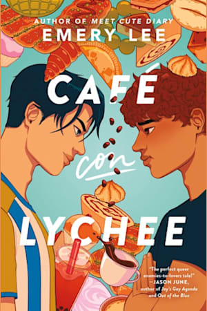 Book cover for Café Con Lychee by Emery Lee