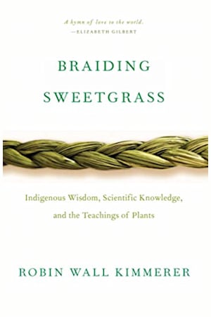 Book cover for Braiding Sweetgrass by Robin Wall Kimmerer