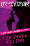 Book cover for The Snake Tattoo by Linda Barnes