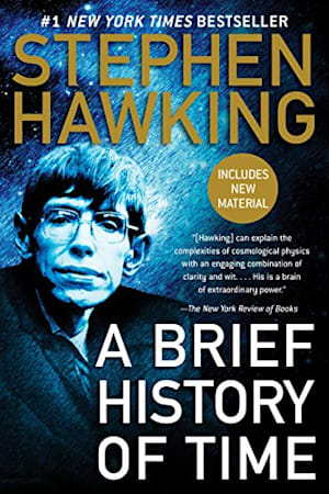 Book cover for A Brief History of Time by Stephen Hawking