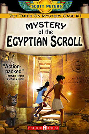 Book cover for Mystery of the Egyptian Scroll by Scott Peters