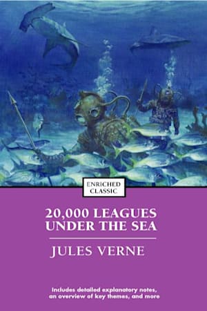 Book cover for 20,000 Leagues under the Sea by Jules Verne