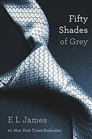 Book cover for Fifty Shades of Grey by E L James