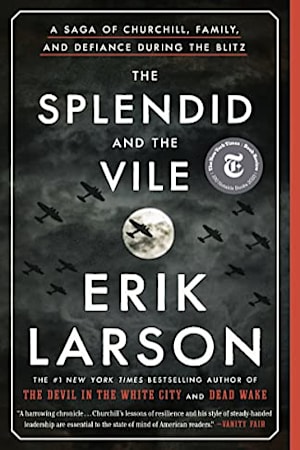Book cover for The Splendid and the Vile by Erik Larson