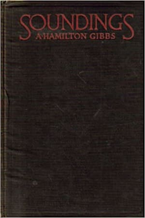 Book cover for Soundings by A. Hamilton Gibbs