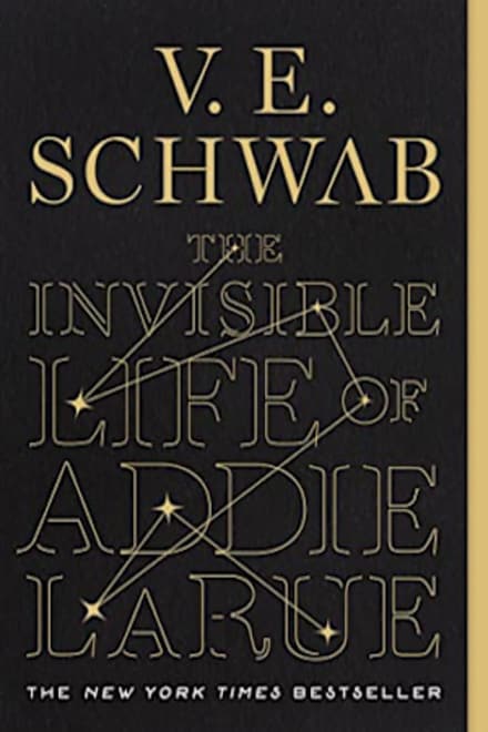 Book cover for The Invisible Life of Addie Larue by V. E. Schwab