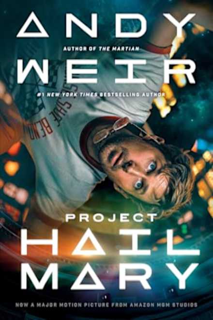 Book cover for Project Hail Mary by Andy Weir