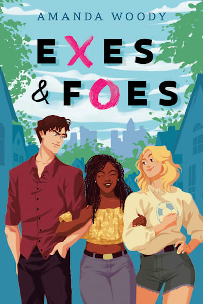 Book cover for Exes & Foes by Amanda Woody