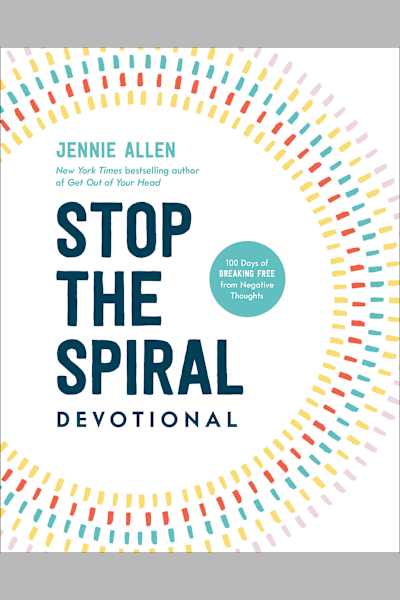 Book cover for Stop the Spiral Devotional by Jennie Allen